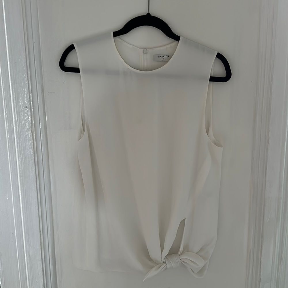 White Babaton Tank Blouse - L